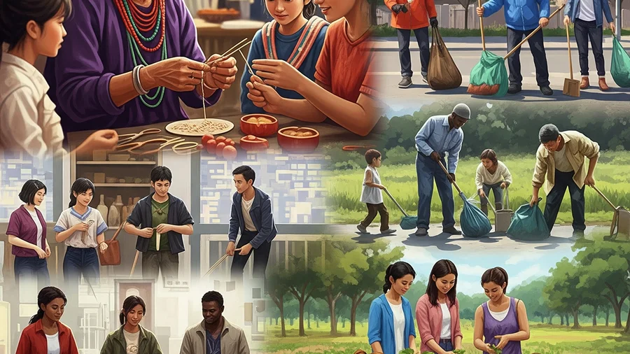 Continuous and perfect aspects