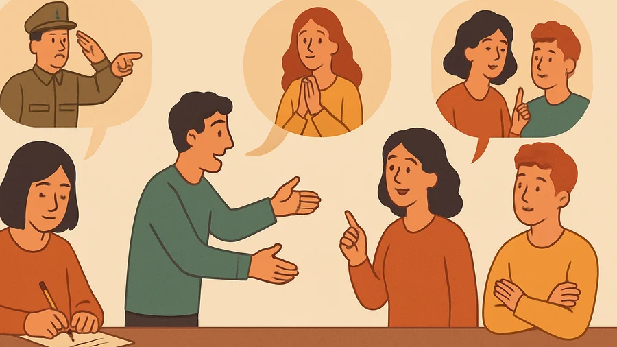 Reported orders, requests and advice